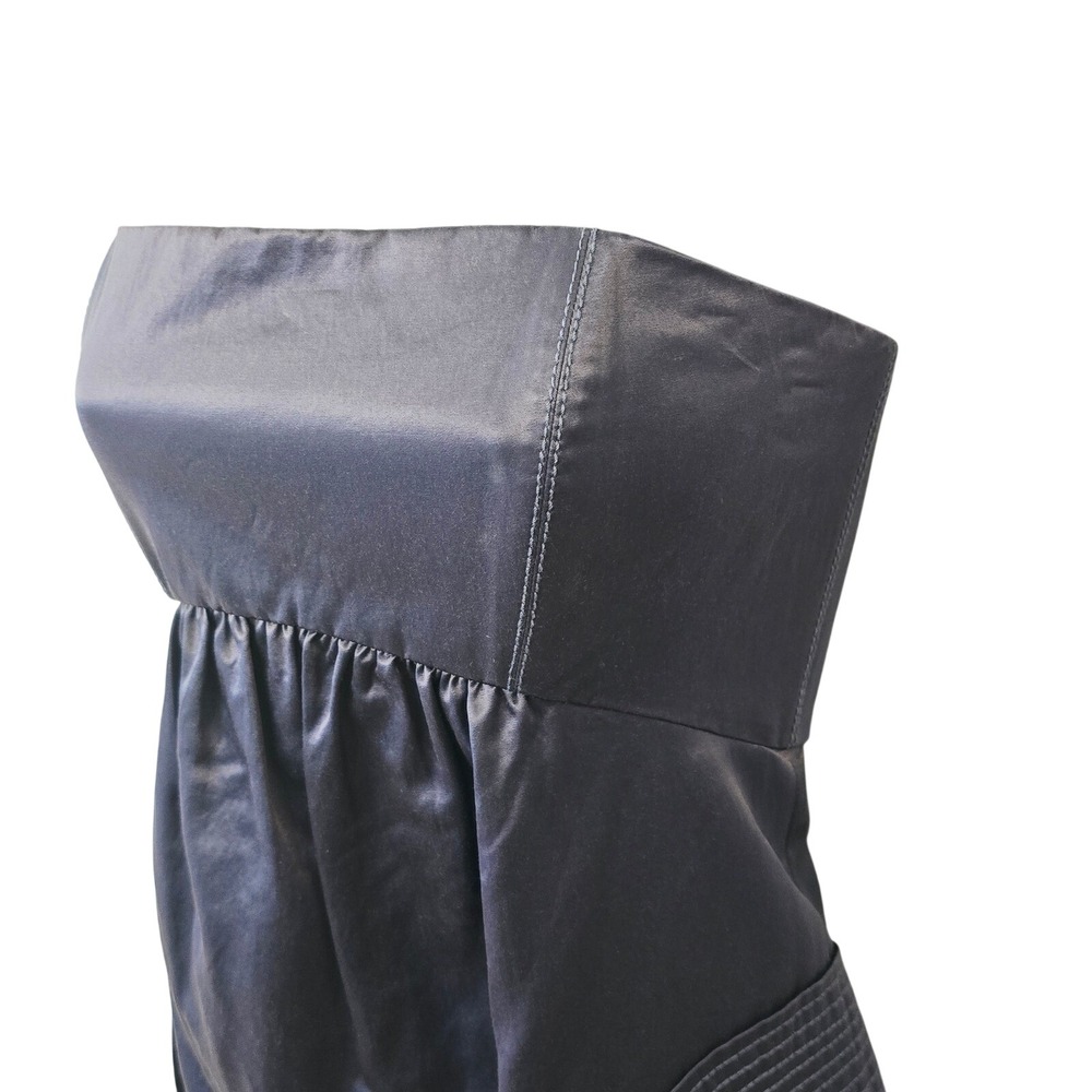 NWT Laila Azhar Navy Blue Strapless Empire Waist Pocket Dress Size 8 - Picture 2 of 10